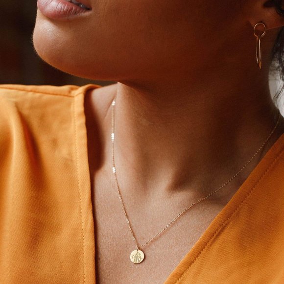 Snowdrop January Birth Flower Boho Charm Necklace - Picture 4 of 16